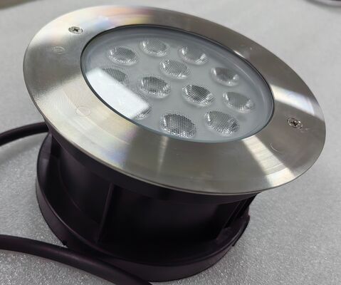 Luci per piscina a LED da 1KG con cassa in acciaio inossidabile 316L e griglia IK10 progettate per applicazioni di illuminazione subacquea
